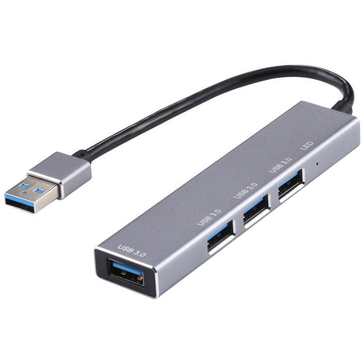 อะแดปเตอร์ HUB อลูมิเนียม 3019 4 x USB 3.0 เป็น USB 3.0 พร้อมไฟ LED