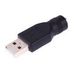 อะแดปเตอร์ USB หัวผู้ชายเป็นหัวเมีย 5.5 x 2.1 มม, USB หัวผู้ชายเป็น 5.5 x 2.1 มม