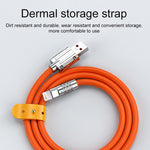 สายชาร์จข้อมูล Mech Series 6A 120W USB เป็น 8 Pin ปลั๊กโลหะ ซิลิโคน ชาร์จเร็ว ความยาว 1.2 ม.