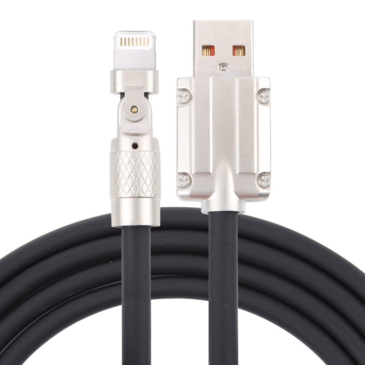 สายชาร์จเร็ว Mech Series 6A 120W USB เป็น 8 Pin ปลั๊กโลหะ 180 องศา ความยาว 1.2 ม.
