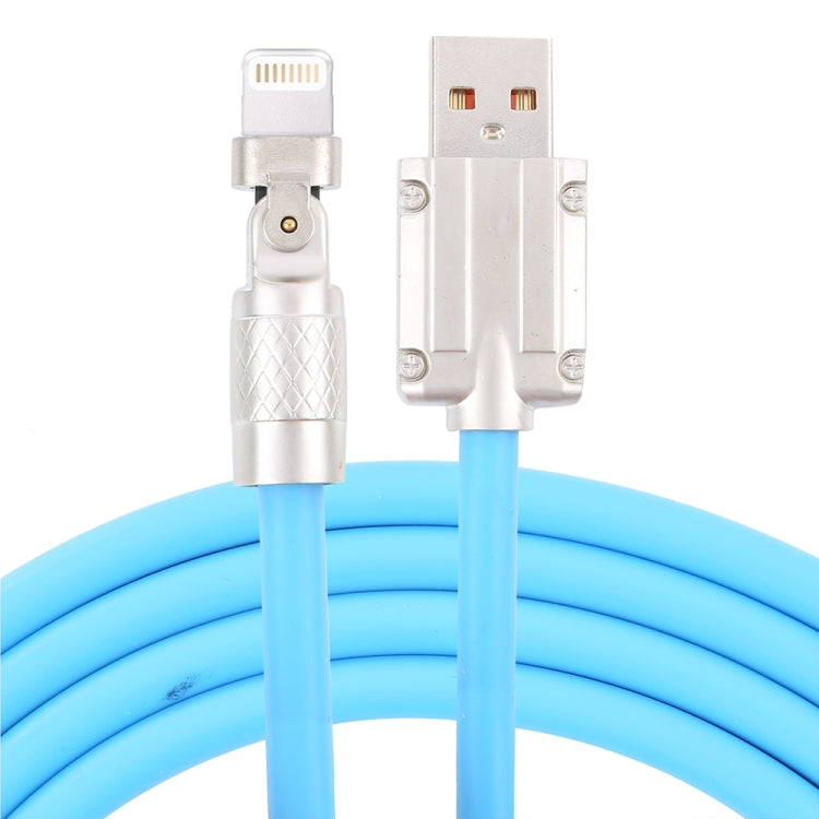 สายชาร์จเร็ว Mech Series 6A 120W USB เป็น 8 Pin ปลั๊กโลหะ 180 องศา ความยาว 1.2 ม.