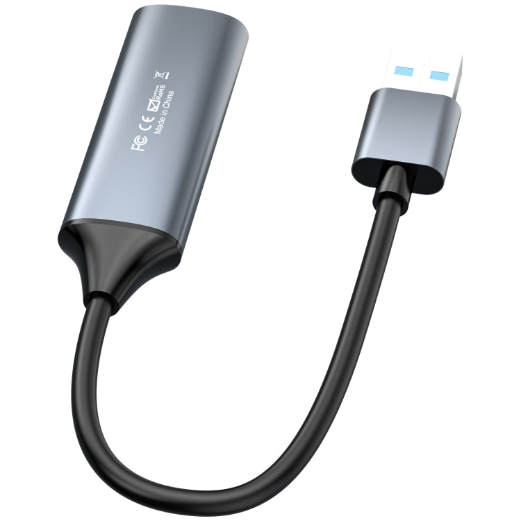 การ์ดจับภาพวิดีโอ HD HDMI เป็น USB3.0 4K 30Hz พร้อมสาย HDMI เป็น USB3.0