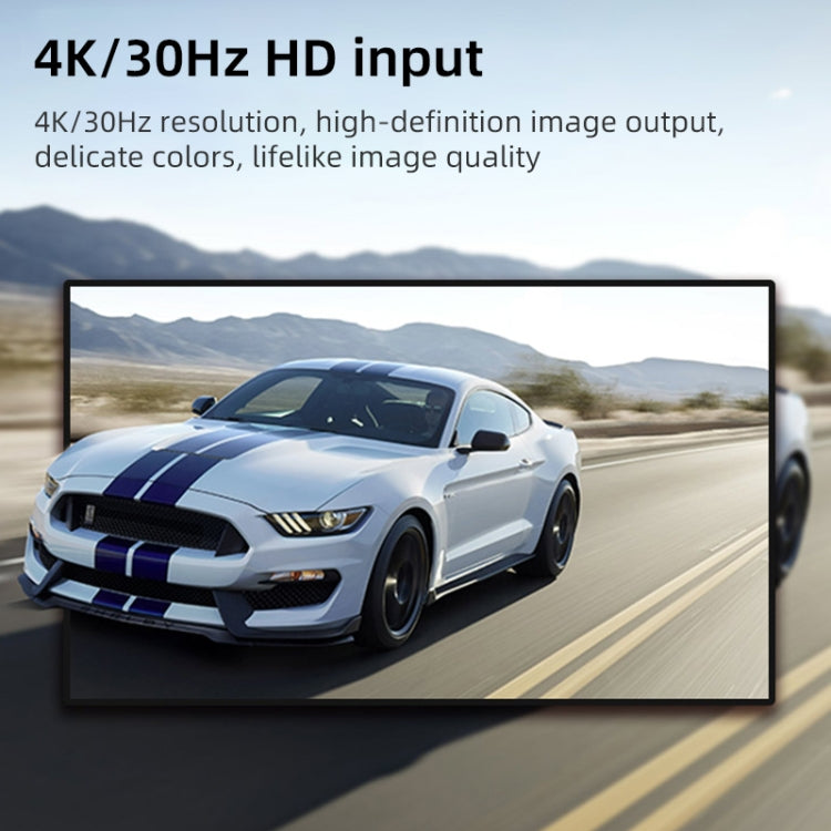 การ์ดจับภาพวิดีโอ HD HDMI เป็น USB3.0 4K 30Hz พร้อมสาย HDMI เป็น USB3.0