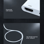7565M ตัวแปลงวิดีโอ HD 8 พิน เป็น 2K HDMI + พอร์ต 8 พิน, 7565M