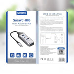 Onten 95118U HUB แปลง USB-C / Type-C เป็น 4 พอร์ต USB 3.0 4-in-1 สถานีเชื่อมต่อมัลติฟังก์ชัน, 95118U