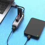 Onten 95118U HUB แปลง USB-C / Type-C เป็น 4 พอร์ต USB 3.0 4-in-1 สถานีเชื่อมต่อมัลติฟังก์ชัน, 95118U