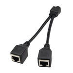 อะแดปเตอร์แยกปลั๊ก LAN Ethernet CAT5 RJ45 1 เป็น 2 ช่อง ความยาวสาย 25 ซม.