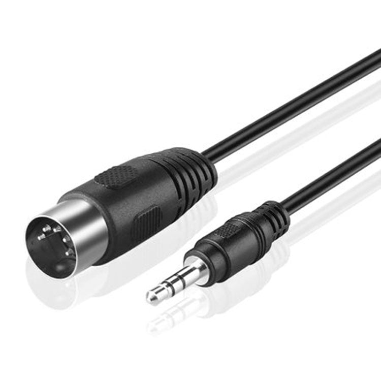 สายอะแดปเตอร์เสียงแจ็คสเตอริโอ 3.5 มม. เป็นปลั๊ก MIDI 5 พิน DIN, ความยาวสาย 1.5 ม.