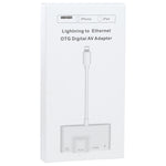 อะแดปเตอร์ OTG ดิจิทัล AV 4 in 1 8 พิน ตัวผู้ เป็น 8 พิน พาวเวอร์ + RJ45 อีเธอร์เน็ต + HDMI + USB กล้อง ตัวเมีย, RJ45 อีเธอร์เน็ต