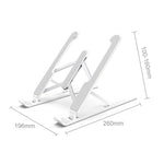 Laptop Stand Desktop Raise Bracket Cooling Base Lifting Holder Foldable, Pro-8