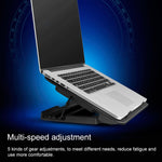 ICE COOREL Notebook Computer Base Speed Control Silent Six-fan Cooling Holder Cooling Rack, Style: Flagship, Style: Flagship