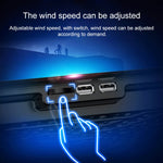 ICE COOREL Notebook Computer Base Speed Control Silent Six-fan Cooling Holder Cooling Rack, Style: Flagship, Style: Flagship