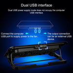 ICE COOREL Notebook Computer Base Speed Control Silent Six-fan Cooling Holder Cooling Rack, Style: Flagship, Style: Flagship