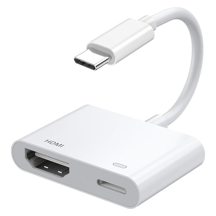 ตัวแปลงวิดีโอ USB-C/Type-C เป็น HDMI+USB-C/Type-C, Type-C 4K/30HZ
