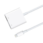 สายชาร์จและถ่ายโอนข้อมูล 11 ซม. 8 พิน ตัวผู้เป็น USB และ 8 พิน สำหรับกล้อง รองรับระบบ iOS 9.2 ขึ้นไป