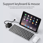 สายชาร์จและถ่ายโอนข้อมูล 11 ซม. 8 พิน ตัวผู้เป็น USB และ 8 พิน สำหรับกล้อง รองรับระบบ iOS 9.2 ขึ้นไป