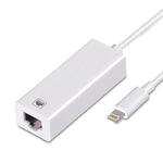 อะแดปเตอร์การ์ดเครือข่ายไมโครอีเธอร์เน็ต NK-107 A1 พอร์ตหญิง 8 พิน สำหรับชาร์จ เป็นพอร์ตชาย 8 พิน