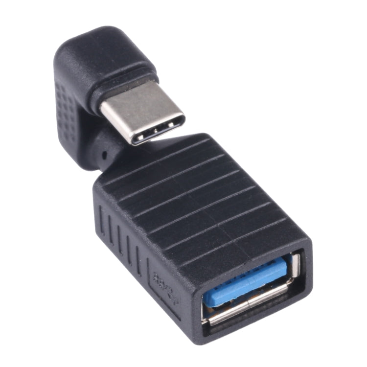 อะแดปเตอร์ OTG USB-C / Type-C ตัวผู้เป็น USB 3.0 ตัวเมีย แบบข้อศอกรูปตัว U, Type-C เป็น USB 3.0