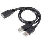 สาย USB ตัวเมียเป็น USB ตัวผู้ 2 เส้น ความยาวประมาณ 30 ซม.