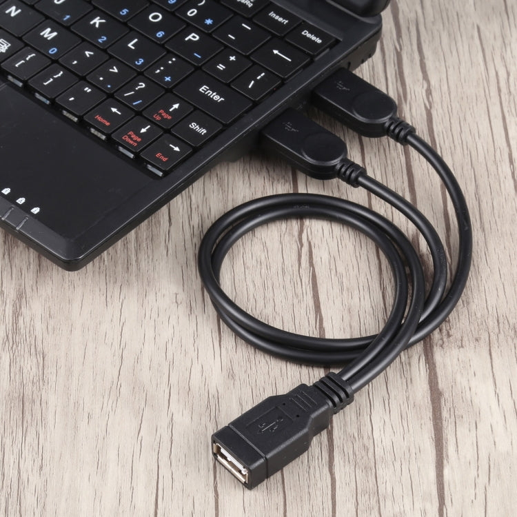 สาย USB ตัวเมียเป็น USB ตัวผู้ 2 เส้น ความยาวประมาณ 30 ซม.