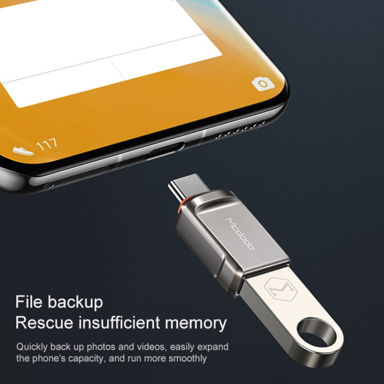 ตัวแปลง MCDODO USB 3.0 หญิง เป็น USB-C / Type-C ชาย OTG สำหรับแฟลชไดรฟ์ USB