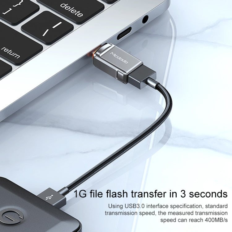 ตัวแปลง MCDODO USB 3.0 หญิง เป็น USB-C / Type-C ชาย OTG สำหรับแฟลชไดรฟ์ USB