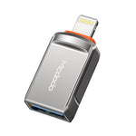 อะแดปเตอร์แปลง USB 3.0 ตัวเมียเป็น 8 พิน ตัวผู้ OTG สำหรับแฟลชไดรฟ์ MCDODO