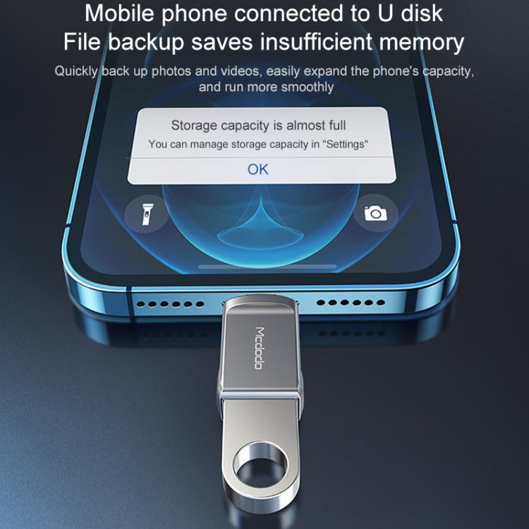 อะแดปเตอร์แปลง USB 3.0 ตัวเมียเป็น 8 พิน ตัวผู้ OTG สำหรับแฟลชไดรฟ์ MCDODO