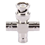 BNC male to female connector with cross type design for short distance connections