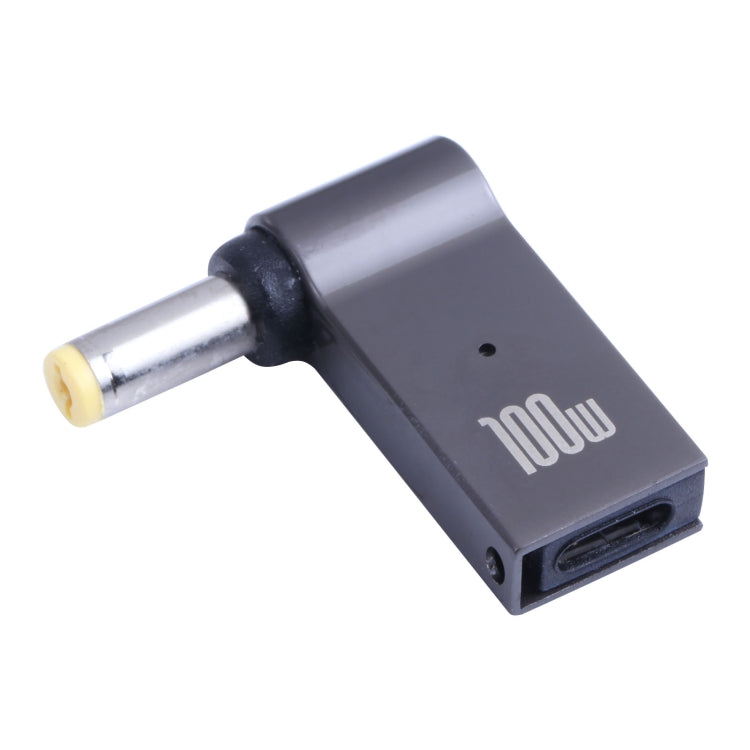 อะแดปเตอร์ชาร์จคอมพิวเตอร์ 100W USB-C / Type-C ตัวเมียเป็น DC 5.5x1.7 มม. ตัวผู้ สำหรับ Acer, Type-C ตัวเมียเป็น DC 5.5x1.7 มม. ตัวผู้