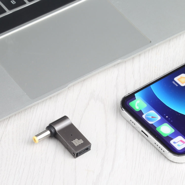 อะแดปเตอร์ชาร์จคอมพิวเตอร์ 100W USB-C / Type-C ตัวเมียเป็น DC 5.5x1.7 มม. ตัวผู้ สำหรับ Acer, Type-C ตัวเมียเป็น DC 5.5x1.7 มม. ตัวผู้