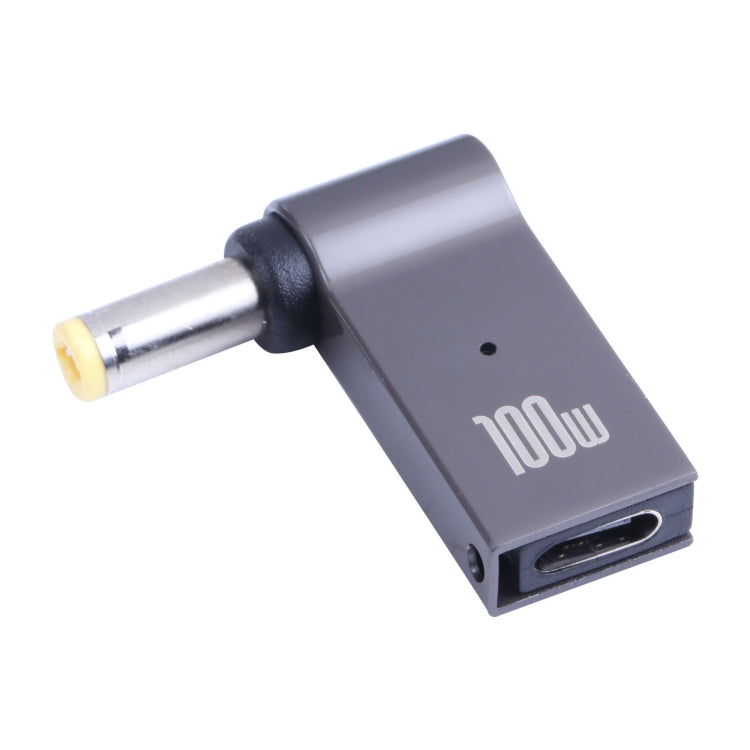 อะแดปเตอร์ชาร์จคอมพิวเตอร์ 100W USB-C / Type-C ตัวเมียเป็น DC 5.5 x 2.5 มม. ตัวผู้ สำหรับ Lenovo, Type-C ตัวเมียเป็น DC 5.5x2.5 มม. ตัวผู้