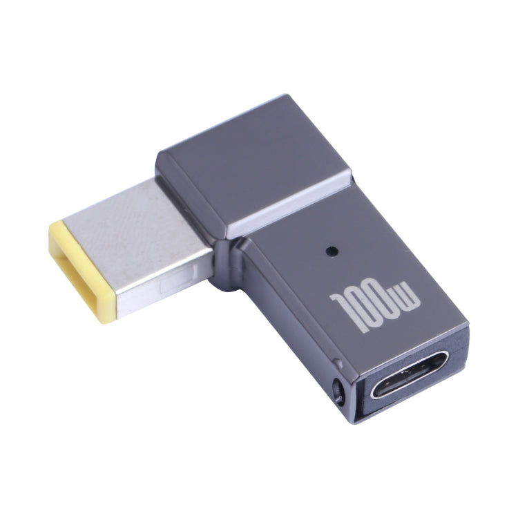 อะแดปเตอร์ชาร์จคอมพิวเตอร์ 100W USB-C / Type-C ตัวเมียเป็นช่องสี่เหลี่ยมใหญ่ สำหรับ Lenovo, Type-C ตัวเมียเป็นช่องสี่เหลี่ยมใหญ่