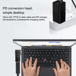 อะแดปเตอร์ชาร์จคอมพิวเตอร์ 100W USB-C / Type-C ตัวเมียเป็นช่องสี่เหลี่ยมใหญ่ สำหรับ Lenovo, Type-C ตัวเมียเป็นช่องสี่เหลี่ยมใหญ่