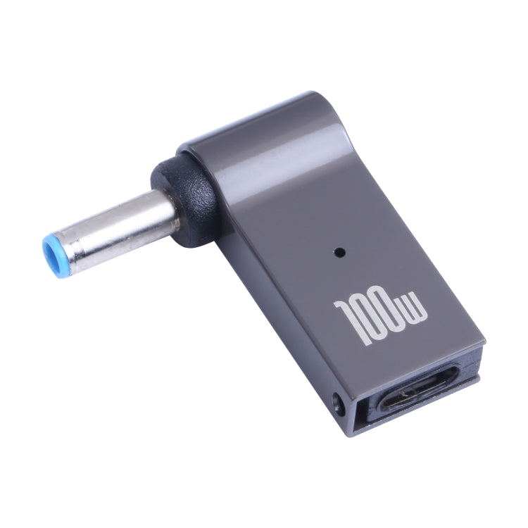 อะแดปเตอร์ชาร์จคอมพิวเตอร์ 100W USB-C / Type-C ตัวเมียเป็น DC 4.5x3.0mm ตัวผู้ สำหรับ HP, Type-C เป็น DC 4.5x3.0mm