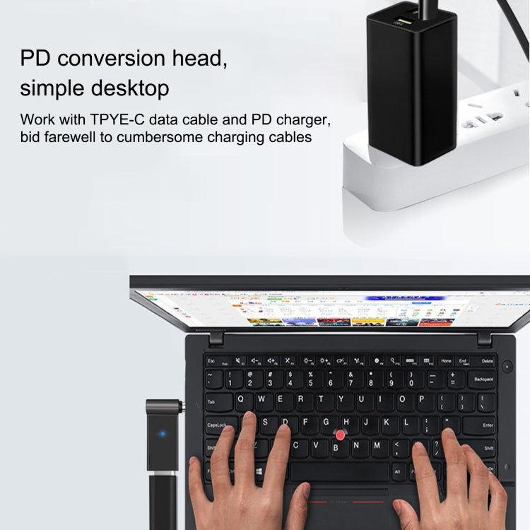 อะแดปเตอร์ชาร์จคอมพิวเตอร์ 100W USB-C / Type-C ตัวเมียเป็น DC 4.5x3.0mm ตัวผู้ สำหรับ HP, Type-C เป็น DC 4.5x3.0mm