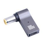 อะแดปเตอร์ชาร์จคอมพิวเตอร์ 100W USB-C / Type-C ตัวเมียเป็น DC 7.9x5.0mm ตัวผู้ สำหรับ Lenovo, Type-C ตัวเมียเป็น DC 7.9x5.0mm ตัวผู้