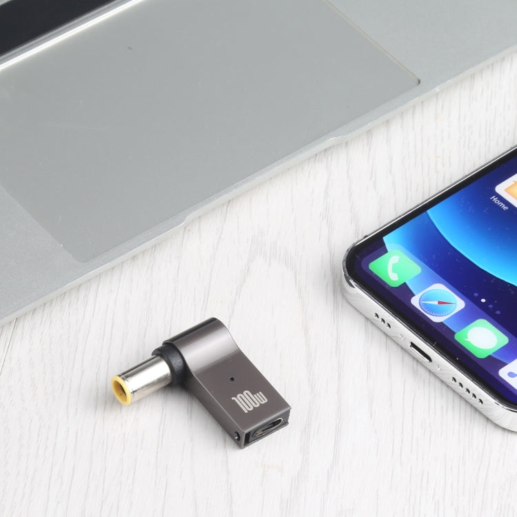 อะแดปเตอร์ชาร์จคอมพิวเตอร์ 100W USB-C / Type-C ตัวเมียเป็น DC 7.9x5.0mm ตัวผู้ สำหรับ Lenovo, Type-C ตัวเมียเป็น DC 7.9x5.0mm ตัวผู้