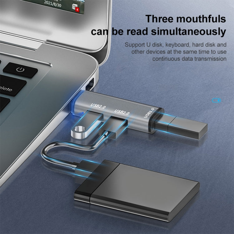 สถานีเชื่อมต่อ HUB แบบมัลติฟังก์ชัน 3 ใน 1 Type-C / USB-C รุ่น ADS-302C