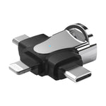 อะแดปเตอร์ OTG 3 in 1, USB เป็น Type-C / Micro USB / 8 Pin