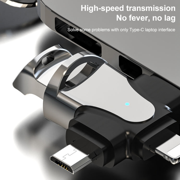 อะแดปเตอร์ OTG 3 in 1, USB เป็น Type-C / Micro USB / 8 Pin