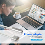 อะแดปเตอร์ชาร์จ 5 Pin MagSafe 2 (รูปตัว T) เป็น USB-C / Type-C PD, Type-C เป็น MagSafe 2