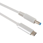 สายชาร์จแล็ปท็อป HP USB-C / Type-C เป็น 7.4 x 0.6mm ความยาวสายประมาณ 1.5 เมตร, Type-C เป็น 7.4 x 0.6mm