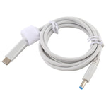 สายชาร์จแล็ปท็อป HP USB-C / Type-C เป็น 7.4 x 0.6mm ความยาวสายประมาณ 1.5 เมตร, Type-C เป็น 7.4 x 0.6mm