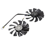 พัดลมระบายความร้อนการ์ดกราฟิก 4 พิน HA9010H12F-Z สำหรับ MSI GeForce GTX 1050 Hurricane GTX 1060 Hurricane 6G GDDR, เส้นผ่านศูนย์กลาง: 85มม., คู่, HA9010H12F-Z