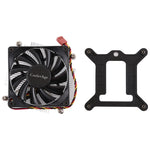 พัดลมระบายความร้อน CPU CoolAge 1155-1U DC 12V 2000PRM 30.5cfm ฮีทซิงค์อลูมิเนียม แบริ่งไฮดรอลิก สำหรับ Intel 1150 1156 1151, 1155-1U อลูมิเนียม