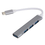 อะแดปเตอร์ HUB แยกพอร์ตมัลติฟังก์ชัน C809 USB 3.0 x 1 + USB 2.0 x 3 เป็น USB-C / Type-C, C809