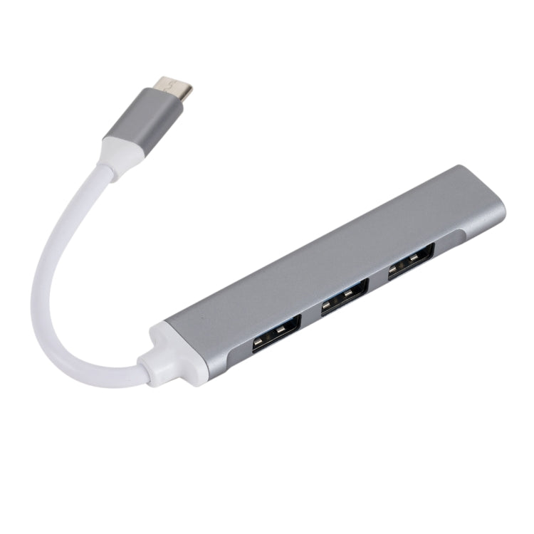 อะแดปเตอร์ HUB แยกพอร์ตมัลติฟังก์ชัน C809 USB 3.0 x 1 + USB 2.0 x 3 เป็น USB-C / Type-C, C809