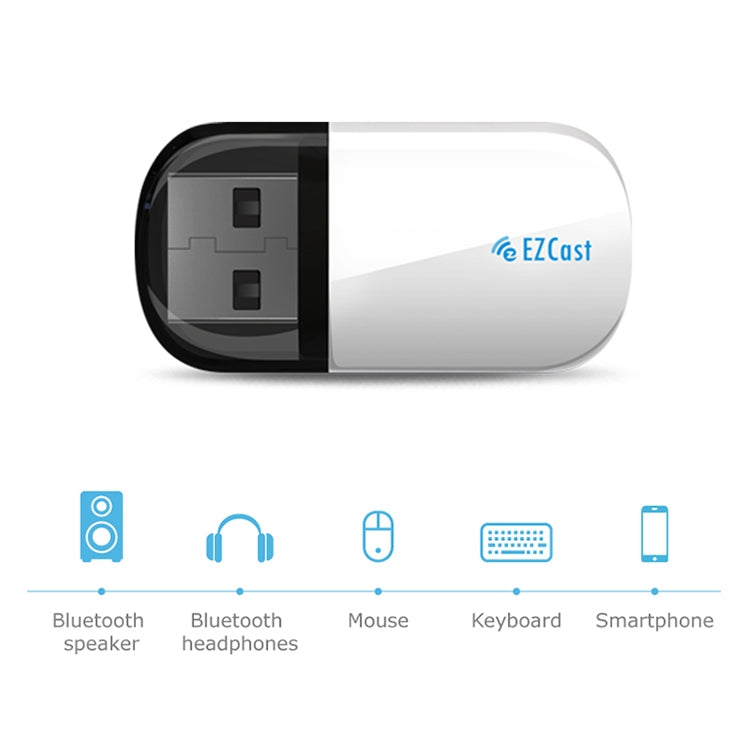 อะแดปเตอร์ไร้สาย EZCast EZC-5200BS WiFi สองย่านความถี่ 600Mbps + Bluetooth USB 2.0
