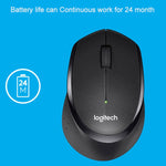 เมาส์ออปติคอลไร้สายเงียบ Logitech M330 พร้อมตัวรับสัญญาณ Micro USB